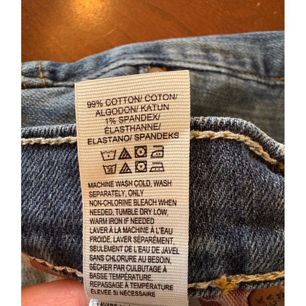 Lucky Brand The Bermuda Cutoff Denim Jean Shorts Distressed Size 10 US 30 - Picture 6 of 9